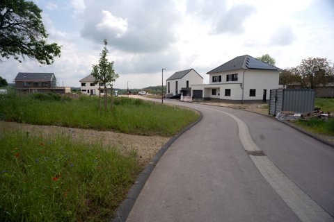 Bild zeigt Blick auf das Neubaugebiet in Bitburg Matzen