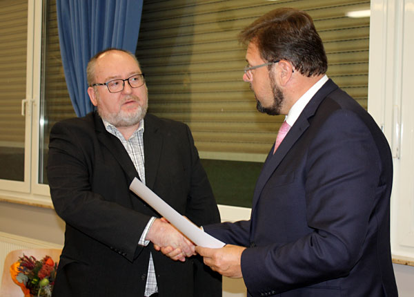 Ernennung von Paul Sonnen durch den Bürgermeister Joachim Kandels